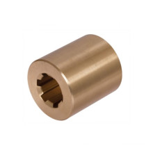 High Precision Customized Brass Splined Hub with Flange CNC Machined Parts